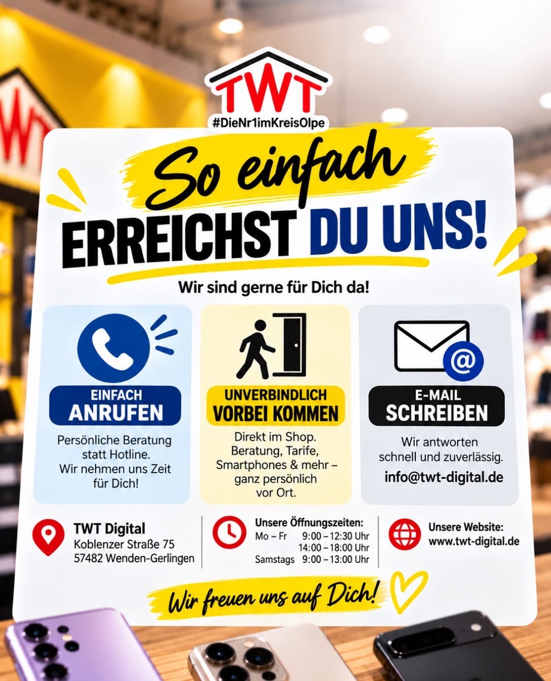 So erreichst du TWT Digital in Wenden – telefonisch, vor Ort oder per E-Mail